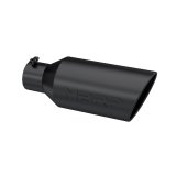 MBRP Universal Exhaust Tip 7in O.D. Rolled End 4in Inlet 18in Length - Black thumbnail 2
