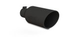 MBRP Universal Exhaust Tip 7in O.D. Rolled End 4in Inlet 18in Length - Black thumbnail 3