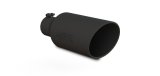 MBRP Universal Exhaust Tip 7in O.D. Rolled End 4in Inlet 18in Length - Black thumbnail 4
