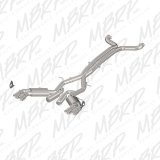 MBRP 2016+ Chevy Camaro SS 6.2L 3in Dual Cat-Back Quad Tip Exhaust Street Version w/ SS T409 Tips thumbnail 4