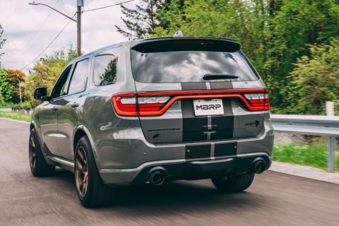 MBRP 18-23 Dodge Durango SRT 6.4L Armor Pro T304 SS 3in Cat Back Exhaust Dual Rear Exit w/ CF Tips thumbnail 2