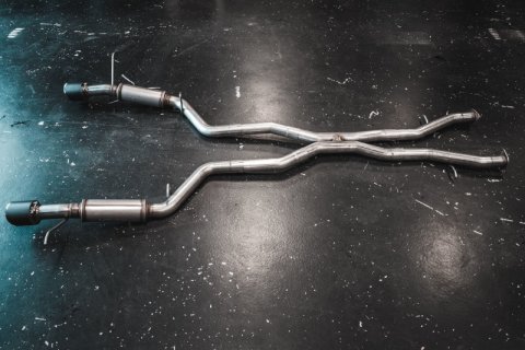 MBRP 18-23 Dodge Durango SRT 6.4L Armor Pro T304 SS 3in Cat Back Exhaust Dual Rear Exit w/ CF Tips thumbnail 6