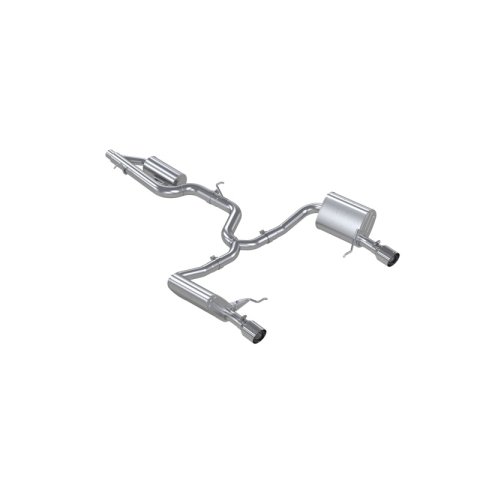 MBRP 17-19 VW Golf SportWagen/Alltrack 1.8T T304SS 3in Cat-Back 2.5in Dual Split Rear w/ SS Tips thumbnail 2
