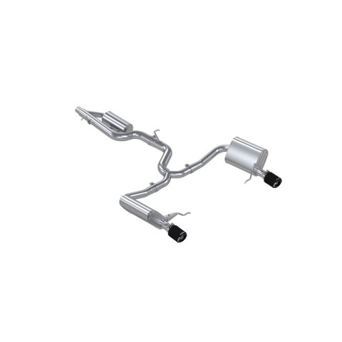 MBRP 17-19 VW Golf SportWagen/Alltrack 1.8T T304SS 3in Cat-Back 2.5in Dual Split Rear w/ CF Tips