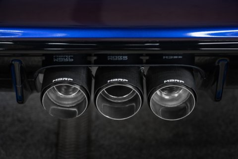 MBRP 23-24 Honda Civic Type R 2.0L T304 SS 3in Cat-Back Exhaust Triple Center Outlet w/ Carbon Tips thumbnail 2