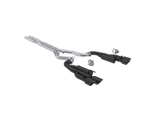 MBRP 2024+ Ford Mustang 5.0L Blk Alum. SS 3in Cat-Back Exhaust w/ Quad Blk Tips (Valve Delete) thumbnail 5