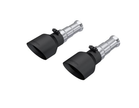 MBRP 19-24 Ram 1500 Classic 5.7L Hemi 5in OD Dual Wall Angle Cut T304 BLK CB Exhaust Tips - Pair thumbnail 1
