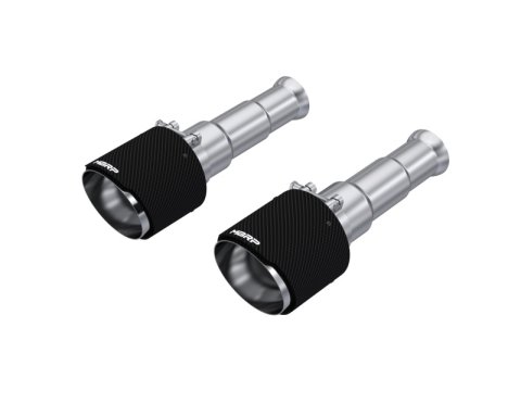 MBRP 19-24 Ram 1500 Classic 5.7L Hemi 5in OD Dual Wall Angle Cut T304 Carbon Fib Exhaust Tips - Pair thumbnail 1