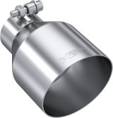 MBRP Universal Stainless Steel Tip 2.5in ID / 4.5in OD Out / 6.5in Length Angle Cut Single Wall thumbnail 3