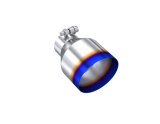 MBRP Universal Burnt SS Tip 2.5in ID / 4.5in OD Out / 6.5in Length Angle Cut Single Wall thumbnail 1