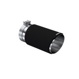 MBRP Universal Carbon Fiber Tip 6in OD/5in Inlet/12in L - Angle Cut Tip thumbnail 1