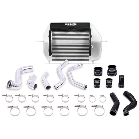 Mishimoto 2011-2014 Ford F-150 EcoBoost Silver Intercooler w/ Polished Pipes thumbnail 1