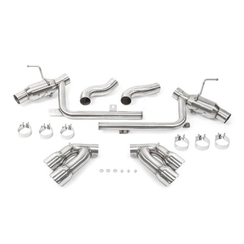 Mishimoto 2016+ Chevrolet Camaro SS Quad-Tip Pro Axle-Back Exhaust w/ Polished Tips