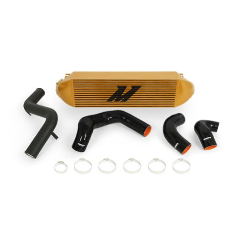 Mishimoto 2013+ Ford Focus ST Gold Intercooler w/ Black Pipes thumbnail 2