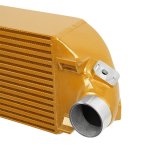Mishimoto 2013+ Ford Focus ST Gold Intercooler w/ Polished Pipes thumbnail 8