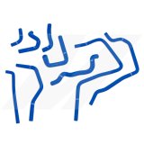 Mishimoto 01-05 Subaru WRX Blue Silicone Ancillary Hoses thumbnail 1