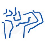Mishimoto 01-05 Subaru WRX Blue Silicone Ancillary Hoses thumbnail 2