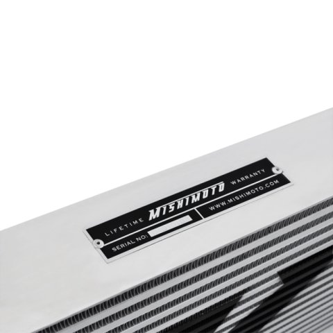 Mishimoto Universal Silver R Line Intercooler Overall Size: 31x12x4 Core Size: 24x12x4 Inlet /Outlet thumbnail 4