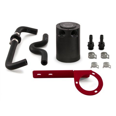 Mishimoto 2017+ Honda Civic Type R Baffled Oil Catch Can Kit - Red thumbnail 1