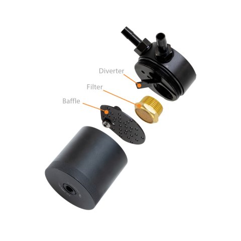 Mishimoto 2013+ Ford Focus ST Baffled Oil Catch Can Kit - Black thumbnail 3