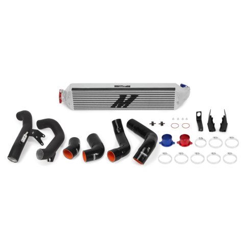 Mishimoto 2016+ Honda Civic 1.5T / 2017+ Honda Civic Si Silver Intercooler Kit w/Black Pipes thumbnail 4