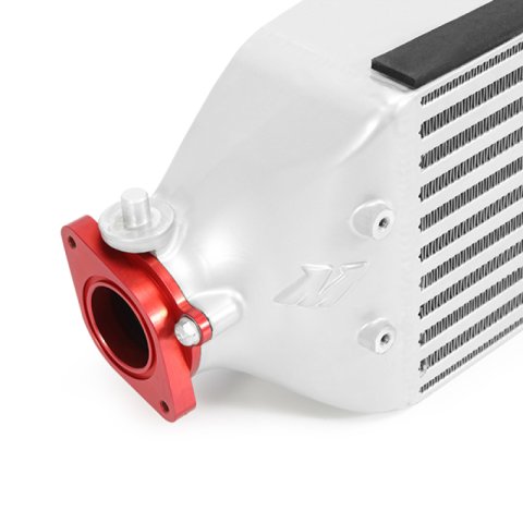 Mishimoto 2016+ Honda Civic 1.5T / 2017+ Honda Civic Si Silver Intercooler Kit w/Red Pipes thumbnail 8