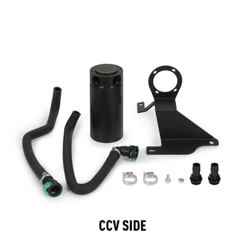 Mishimoto 11-14 Ford F-150 EcoBoost 3.5L Baffled Oil Catch Can Kit - Black thumbnail 2