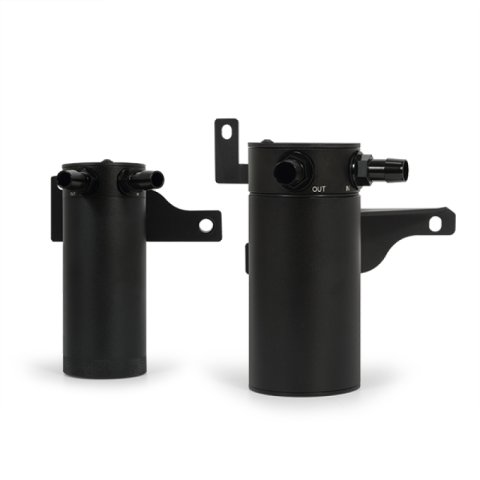 Mishimoto 11-14 Ford F-150 EcoBoost 3.5L Baffled Oil Catch Can Kit - Black thumbnail 3