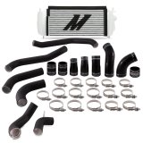 Mishimoto 2017+ Ford F150 3.5L EcoBoost Performance Intercooler Kit - Silver Cooler Black Pipes thumbnail 1