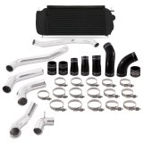 Mishimoto 2017+ Ford F150 3.5L EcoBoost Performance Intercooler Kit - Black Cooler Polished Pipes thumbnail 1