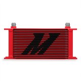 Mishimoto Universal 19 Row Oil Cooler - Red thumbnail 1