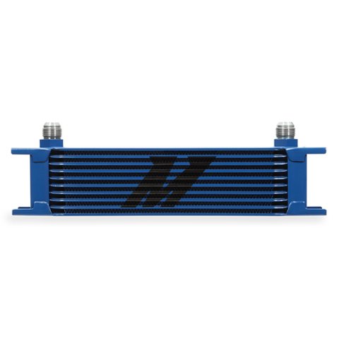 Mishimoto Universal 10 Row Oil Cooler - Blue thumbnail 1