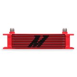 Mishimoto Universal 10 Row Oil Cooler - Red thumbnail 1