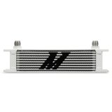 Mishimoto Universal 10 Row Oil Cooler - White thumbnail 1