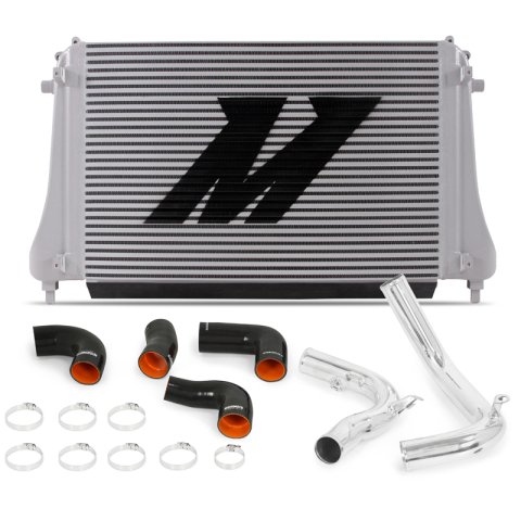 Mishimoto 2015+ VW MK7 Golf TSI / GTI / R Performance Intercooler Kit w/ Pipes (Polished) thumbnail 3