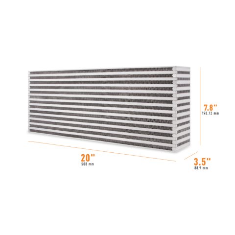 Mishimoto Universal Air-to-Air Intercooler Core - 20in / 7.8in / 3.5in thumbnail 3