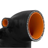 Mishimoto 92-99 BMW E36 (325/328/M3) w/ 3.5in HFM Black Silicone Intake Boot thumbnail 5