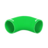 Mishimoto 2.5in. 90-Degree Coupler Green thumbnail 4