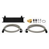 Mishimoto Universal Thermostatic 10 Row Oil Cooler Kit - Black thumbnail 2