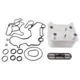 Mishimoto 03-07 Ford 6.0L Powerstroke Replacement Oil Cooler Kit thumbnail 1