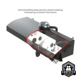 Mishimoto 2015+ Ford F-150 Aluminum Expansion Tank - Micro-Wrinkle Black thumbnail 6