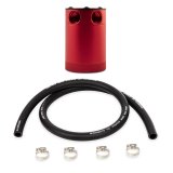 Mishimoto Compact Baffled Oil Catch Can - 2-Port - Red thumbnail 3