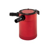 Mishimoto Compact Baffled Oil Catch Can - 2-Port - Red thumbnail 4