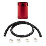 Mishimoto Compact Baffled Oil Catch Can 3-Port - Red thumbnail 2