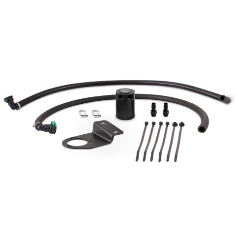 Mishimoto 19+ Ford Ranger Baffled Oil Catch Can Kit - Black thumbnail 1
