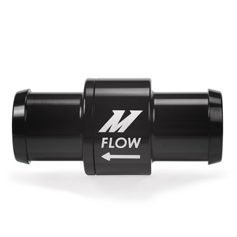 Mishimoto One-Way Check Valve 3/4in Aluminum Fitting - Black thumbnail 1