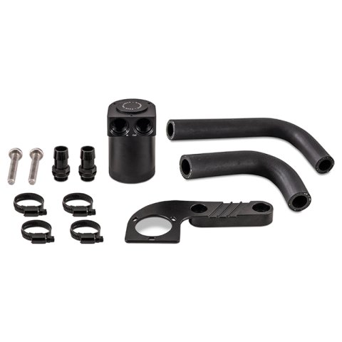 Mishimoto 2015+ BMW F8X M3/M4 Baffled Oil Catch Can - Wrinkle Black thumbnail 1