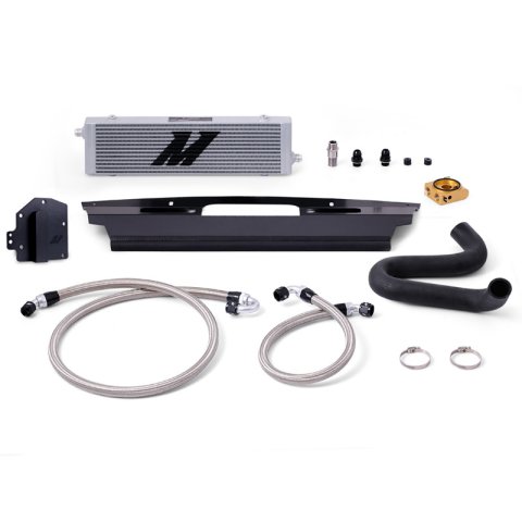 Mishimoto 15-17 Ford Mustang GT Right-Hand Drive Thermostatic Oil Cooler Kit - Silver thumbnail 1