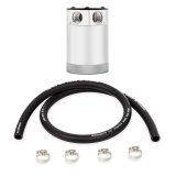 Mishimoto Compact Baffled Oil Catch Can - 2-Port - Polished thumbnail 2