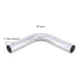 Mishimoto Universal Aluminum Intercooler Tubing 3in. OD - 90 Degree Bend thumbnail 3